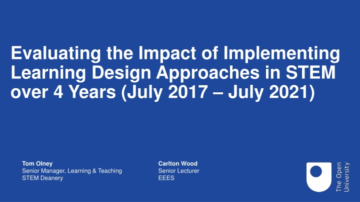 evaluating the impact of implementing learning n.w