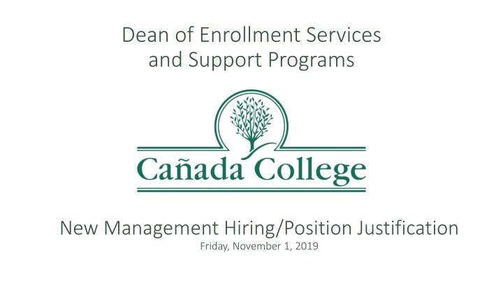 dean of enrollment services and support programs n.w