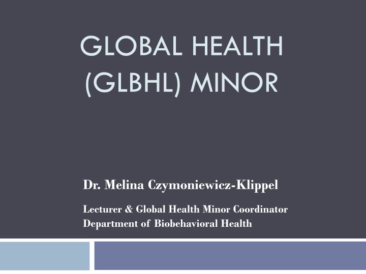 global health glbhl minor n.w