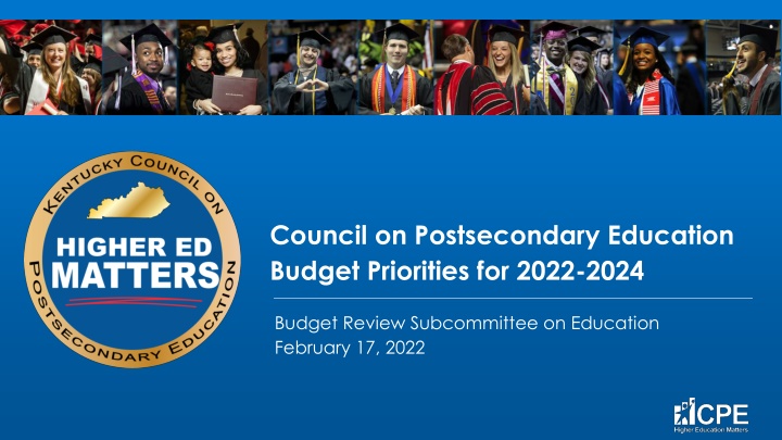 council on postsecondary education budget n.w