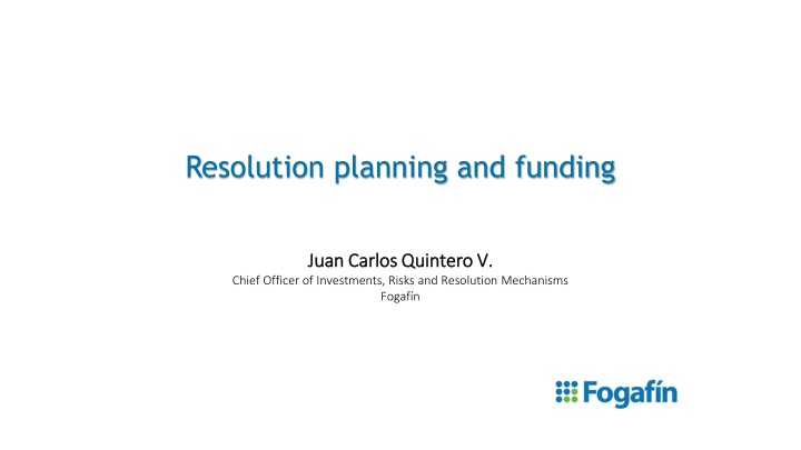 resolution planning and funding n.w