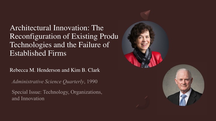 Architectural Innovation and Failure of Established Firms
