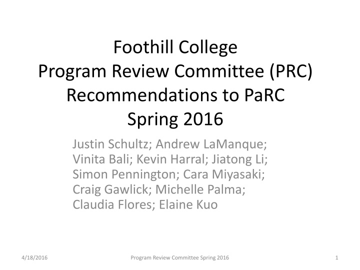 foothill college n.w
