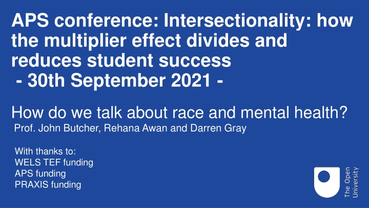 aps conference intersectionality n.w