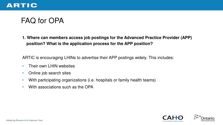 faq for opa n.w
