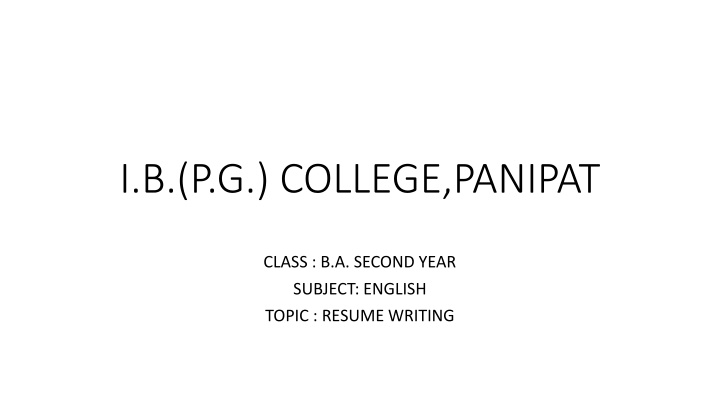 i b p g college panipat n.w