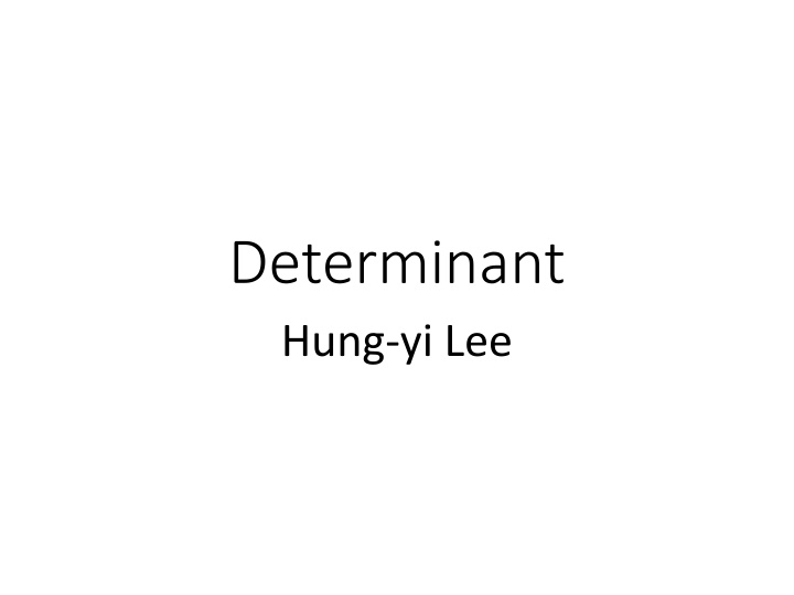 determinant hung yi lee n.w