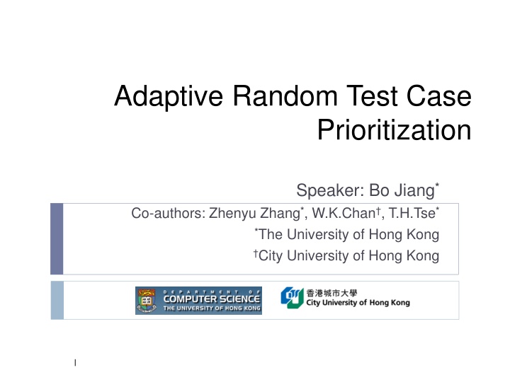 Adaptive Random Test Case Prioritization Techniques