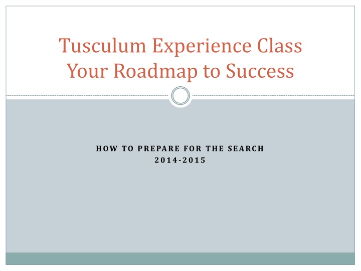 tusculum experience class your roadmap to success n.w