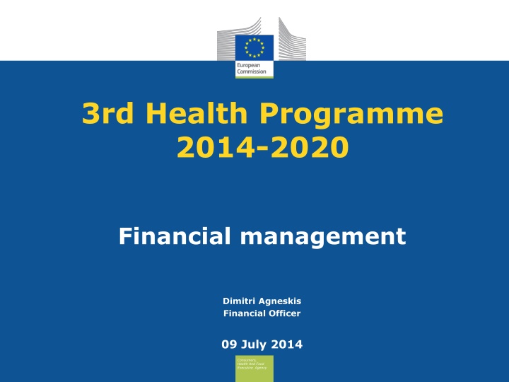3rd health programme 2014 2020 n.w