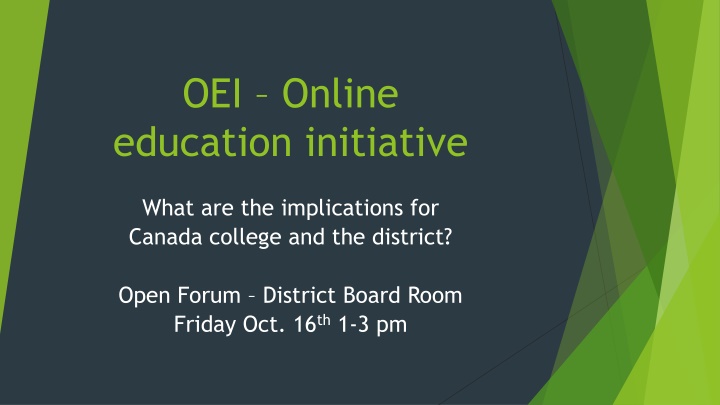 oei online education initiative n.w