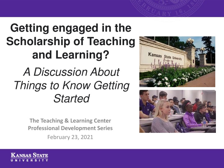 getting engaged in the scholarship of teaching n.w