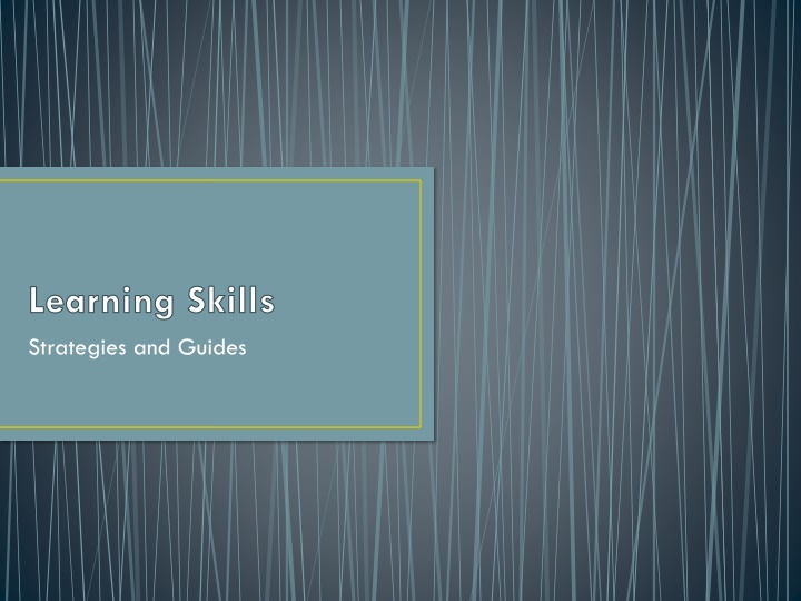 learning skills strategies and guides n.w