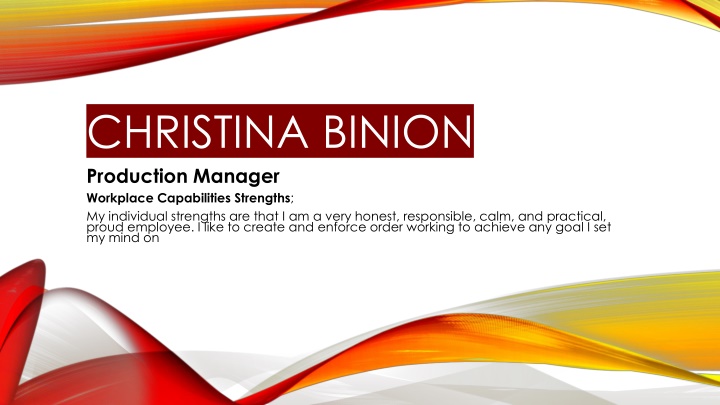 Christina Binion Workplace Strengths & Career Development