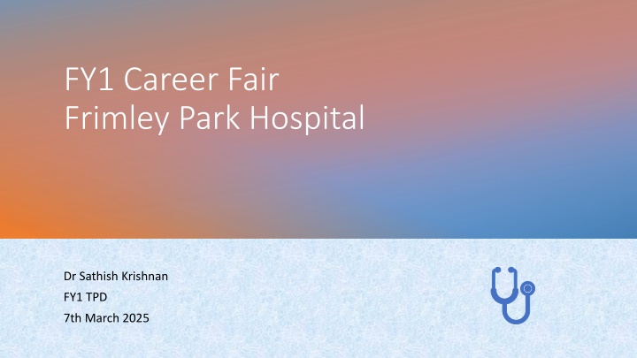fy1 career fair frimley park hospital n.w