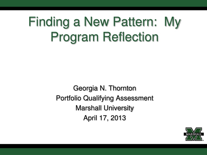 finding a new pattern my program reflection n.w
