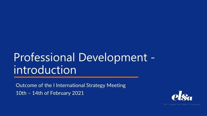 professional development introduction n.w