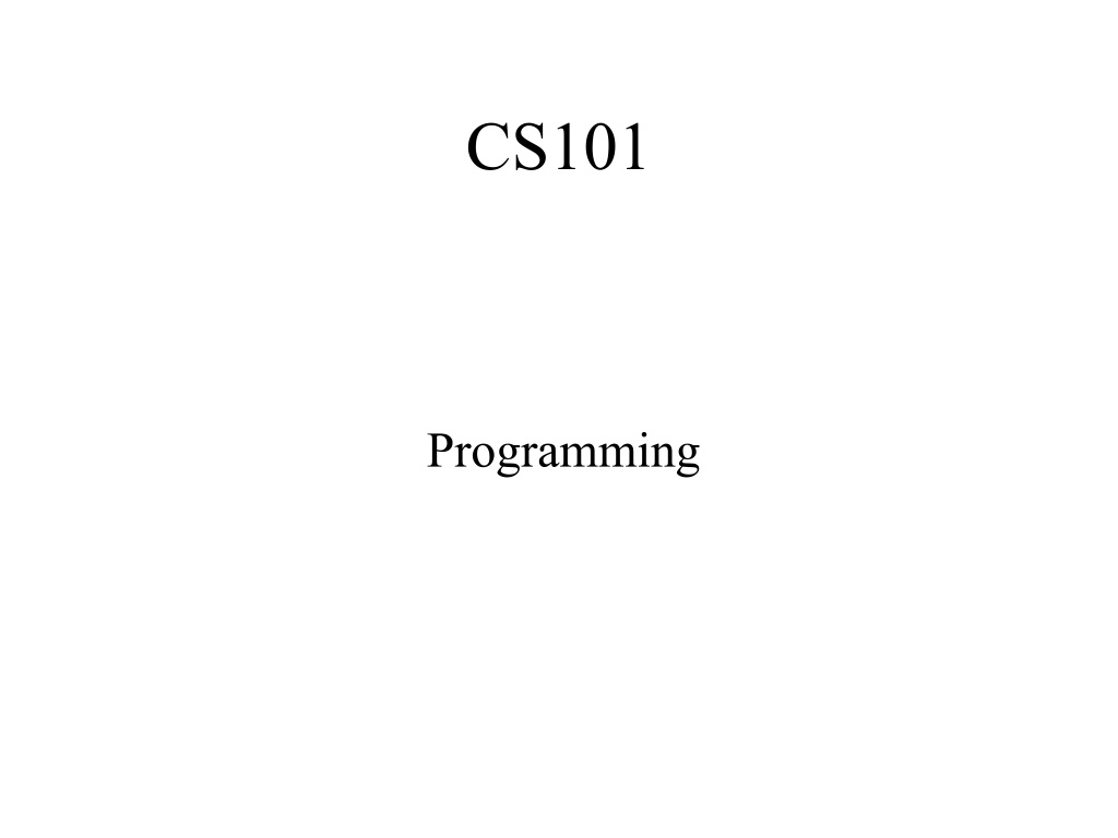 cs101 n.w