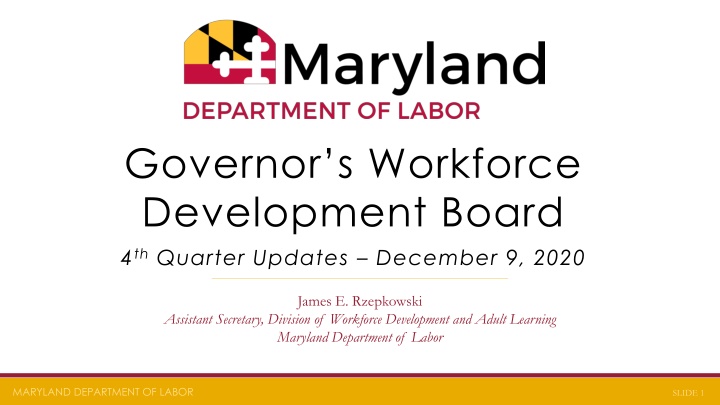 governor s workforce development board n.w