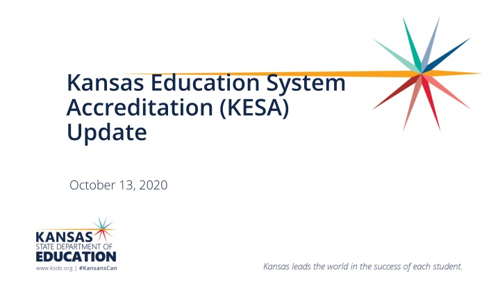kansas education system accreditation kesa update n.w