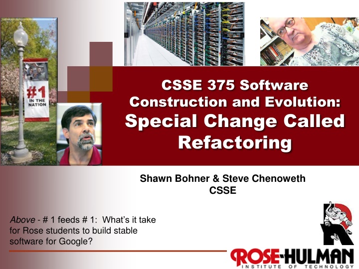 csse 375 software construction and evolution n.w