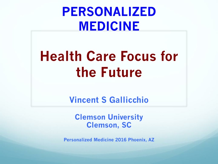 personalized medicine n.w
