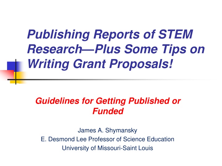 publishing reports of stem research plus some n.w