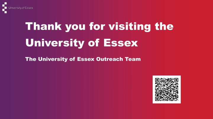 thank you for visiting the university of essex n.w