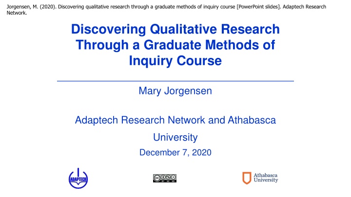 Qualitative Research Methods Overview