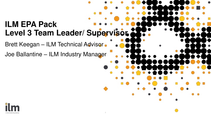 ilm epa pack level 3 team leader supervisor n.w