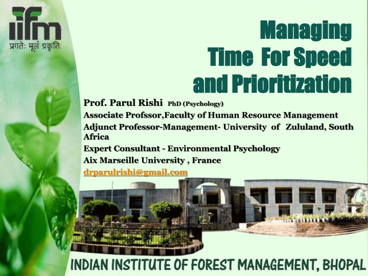 managing managing time for speed time for speed n.w