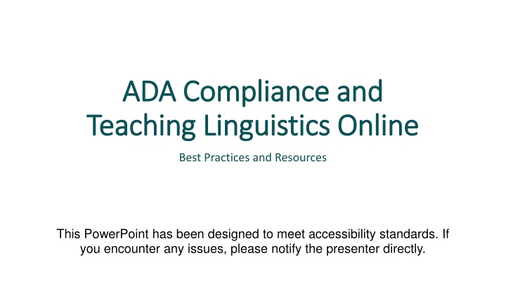 ada compliance and ada compliance and teaching n.w