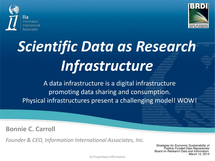 scientific data as research infrastructure n.w