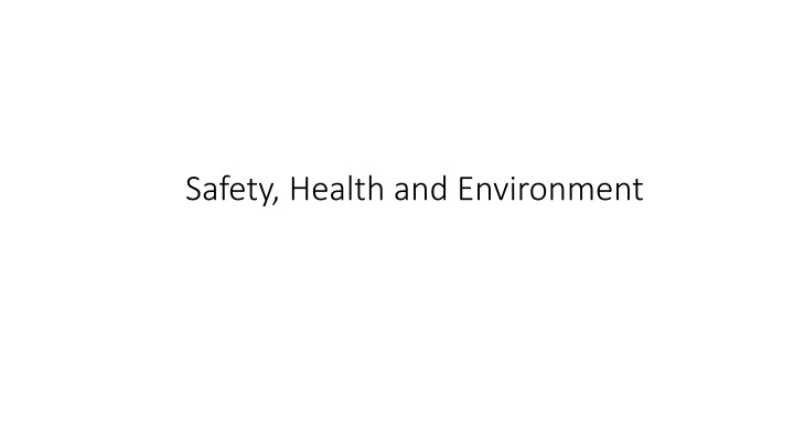 safety health and environment n.w