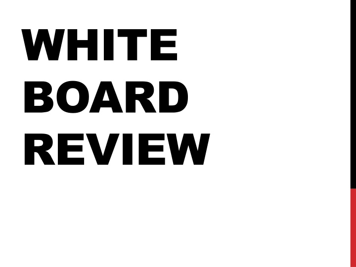white board review n.w