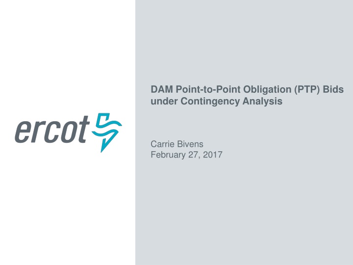 Overview of Point-to-Point Obligation Bids in Contingency Analysis
