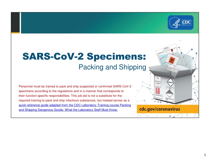 sars cov 2 specimens packing and shipping n.w