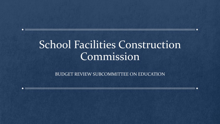 school facilities construction commission n.w