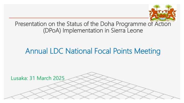 Implementation of Doha Programme in Sierra Leone