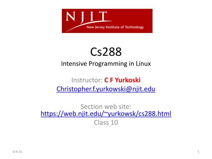cs288 n.w
