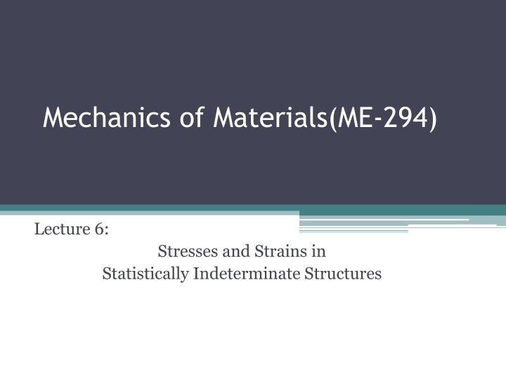 mechanics of materials me 294 n.w