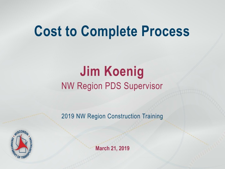 cost to complete process n.w