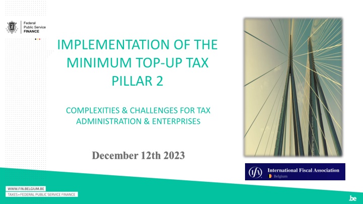 implementation of the minimum top up tax pillar 2 n.w
