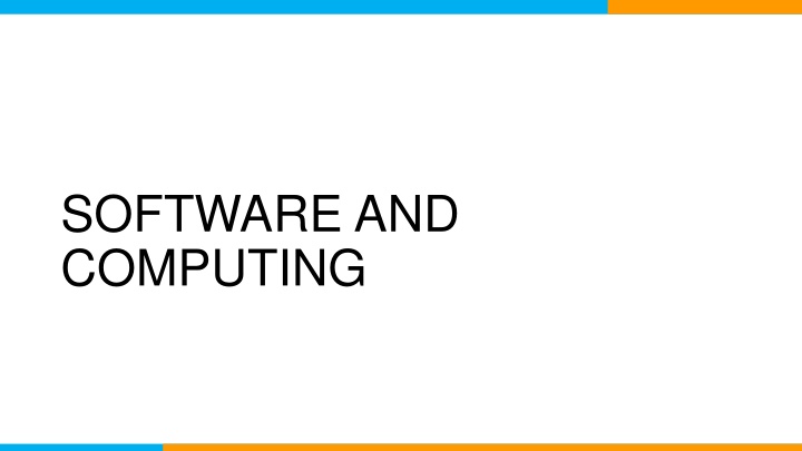 software and computing n.w