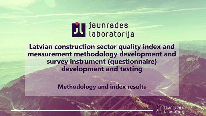 latvian construction sector quality index n.w