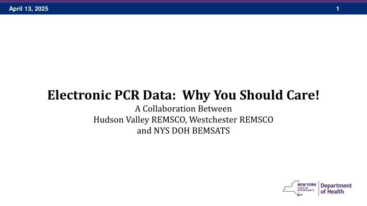 The Importance of Electronic PCR Data