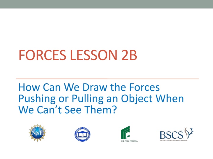 forces lesson 2b n.w