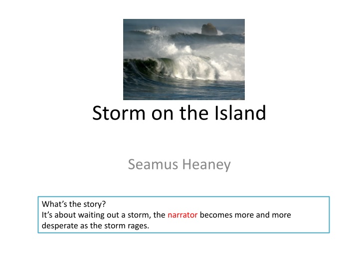 storm on the island n.w