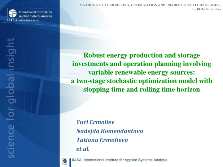 mathematical modeling optimization n.w