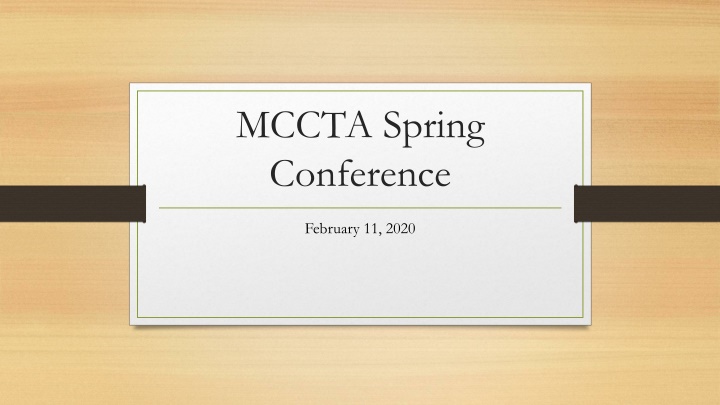 mccta spring conference n.w